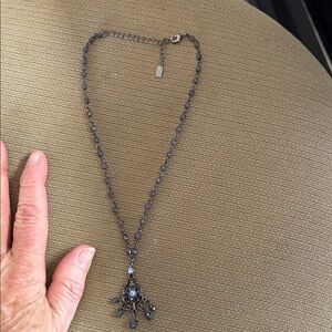 1928 Blue Beaded Necklace